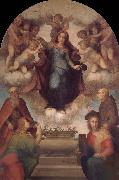 Andrea del Sarto Angel around Virgin Mary Sweden oil painting artist